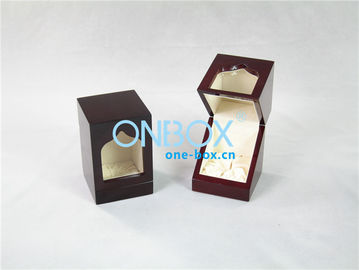Eco Recycled Luxury Packaging Boxes / wooden perfume display box with gloss painting