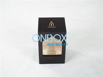 Eco Recycled Luxury Packaging Boxes / wooden perfume display box with gloss painting