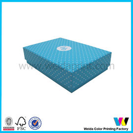 White Dot Cardboard Paper Packaging Boxes in Square Shape for Gift Packaging