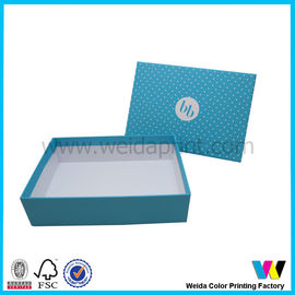 White Dot Cardboard Paper Packaging Boxes in Square Shape for Gift Packaging