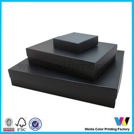 Various Size Black Matt Paper Packaging Boxes for Gift Packaging