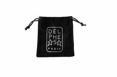 Pure Cotton Drawstring Pouch Custom Printing , Recyclable Bags