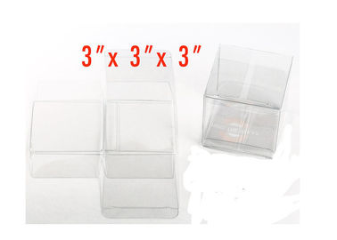 CMYK / Pantone Plastic Packaging Boxes , Recyclable clear pp cube box