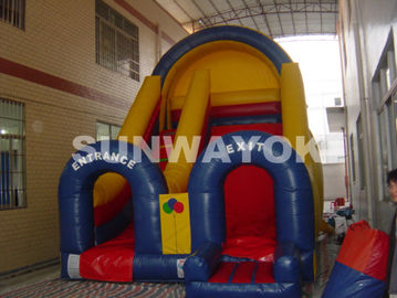 Custom waterproof PVC Commercial Inflatable Slide Rental With Double Lane