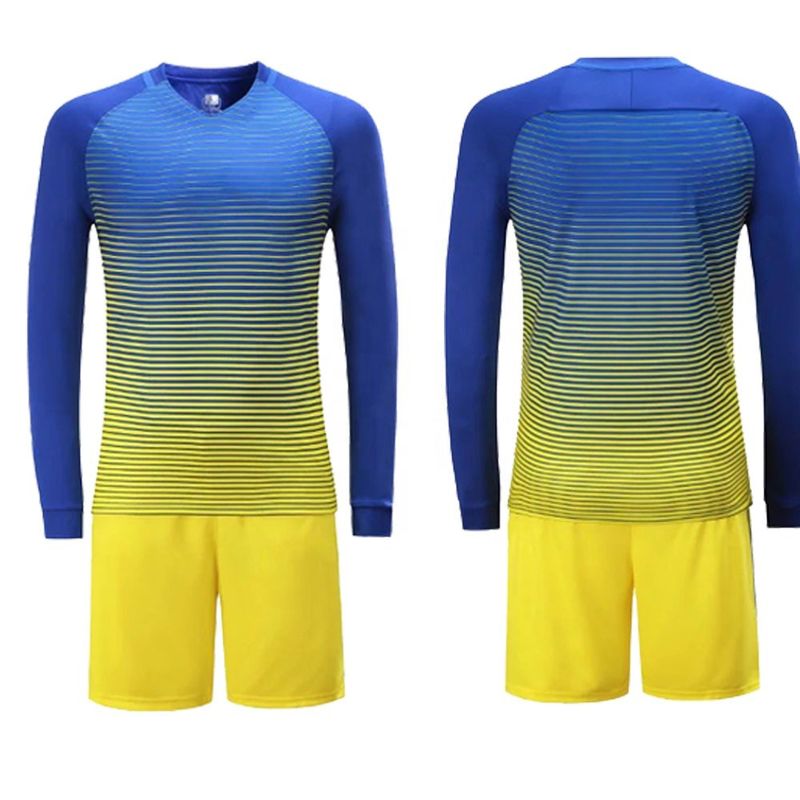 Good quality breathable football uniforms sublimation printing soccer training jersey