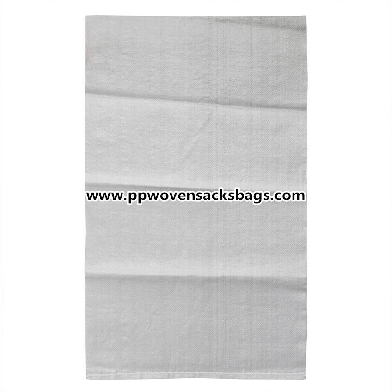 Plain PP Woven Industrial Sand Bags / 25kg Woven Polypropylene Biodegradable Fertilizer Bag