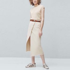 2018 faldas hechas punto oficina al por mayor del algodón de las mujeres del summer&Autumn